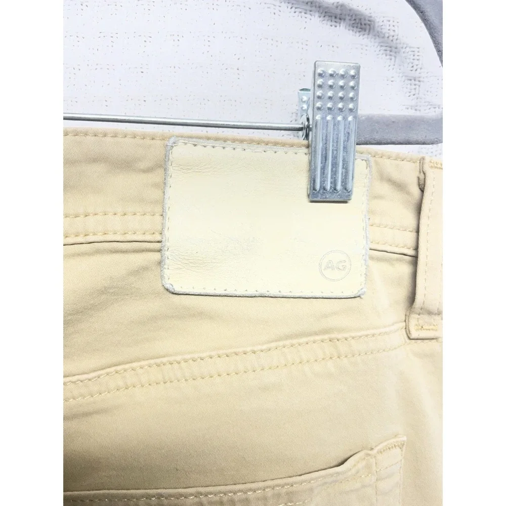 AG Adriano Goldschmied The Everett Slim Straight Leg Jeans Men 34x30 Beige/Tan